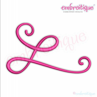 Curly Swirly Calligraphy Flourish Accent Embellishment 6 Machine Embroidery Design - 11 sizes!  Embroitique