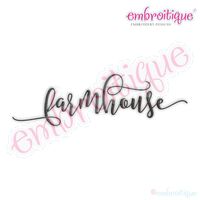 farmhouse in Script Font