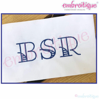 Lakeside Monogram Font - Embroitique Exclusive! 1", 1.5", 2", 2.5", 3", 4"