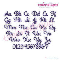 Lemondrop Monogram Font - Adorable & Sweet Font - 1", 1.5", 2", 2.5", 3", 4" - Machine Embroidery Design from Embroitique
