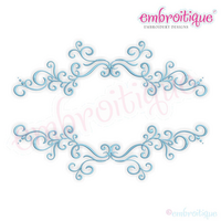 Sullivan Vintage Flourish Fancy Monogram Font Frame for machine Embroidery - Embroitique