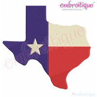 Texas Flag State Shape