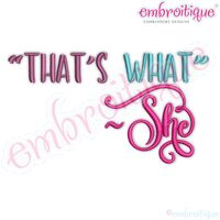 "That's What" She Said - Funny