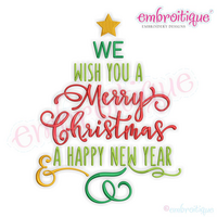 We Wish You a Merry Christmas and a Happy New Year Tree