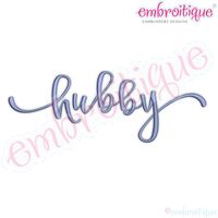 hubby in Script Font