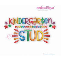 Kindergarten Stud - Back to school boys - Embroitique Machine Embroidery Design