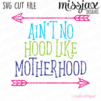 Ain't no Hood Like Motherhood - SVG Cut File
