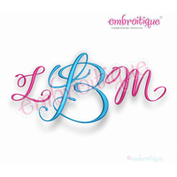 Lucy Monogram Font - Elegant Script Font