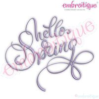 Hello Spring Curly Swirly