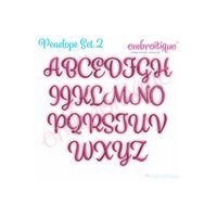 Penelope Super Set - Exclusive Calligraphy Script Monogram Alphabet Font for Machine Embroidery, 3 image