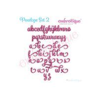 Penelope Super Set - Exclusive Calligraphy Script Monogram Alphabet Font for Machine Embroidery, 4 image