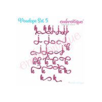 Penelope Super Set - Exclusive Calligraphy Script Monogram Alphabet Font for Machine Embroidery, 13 image