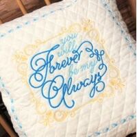 You Will Forever Be My Always Embroidery Design, 2 image
