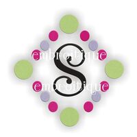 Diamond Dots Font Frame
