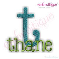 Thane Monogram Set - Machine Embroidery Alphabet