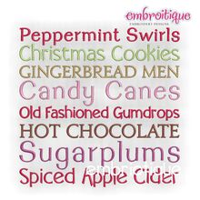 Christmas Candy Word Block