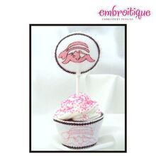 Cupcake Wrapper and Topper Set - Pirate Girl