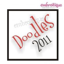 Doodles Monogram Set - Cute funky Monogram Font Alphabet Great for boys!