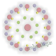 Funky Dots Font Frame