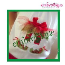 Girlie Elf Shabby Sweet Ruched Tutu Applique