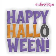 Happy Halloween Block - Ghost "O"