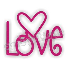 Love Word - Fill Stitch and Redwork