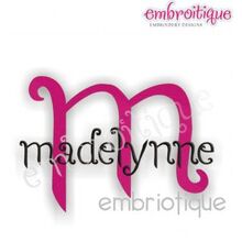 Madelynne Embroidery Alphabet Monogram Set