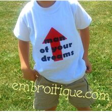 Man of your Dreams Raw Edge Applique - Big and Little Boys