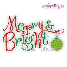 Merry and Bright Christmas Design