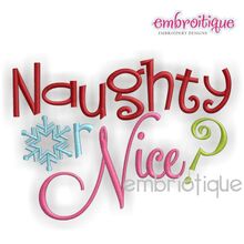 Naughty or Nice 2 Christmas Design