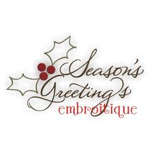 Season's Greetings Script Holiday Design