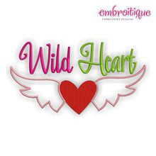 Wild Heart Valentine Embroidery Design