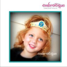 Fairytale Princess Crown - All done in the hoop