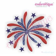 Firework Firecracker 4th of July Embroidery Designs