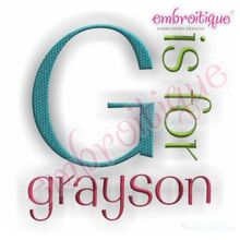 Grayson Monogram Set