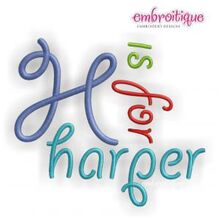 Harper Monogram Font - Great for boys and girls - BX Files Included