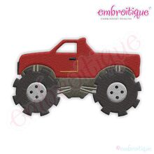 Monster Truck Filled Embroidery Design