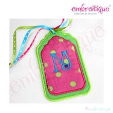 Scalloped Rectangle Gift Tag - Bag Tag - PDF Instructions Included