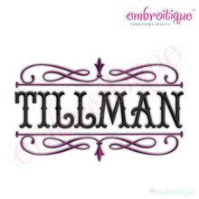 Tillman Font Frame