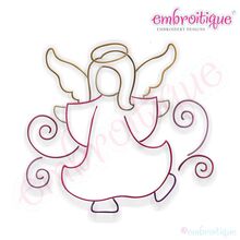 Angel with Curls 1 Embroidery Design