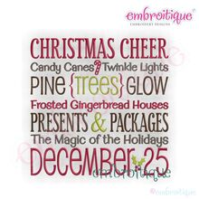 Christmas Cheer Word Block