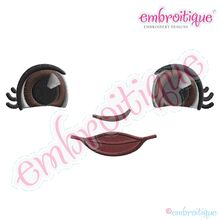 Doodley Doll Face 7 - several sizes included