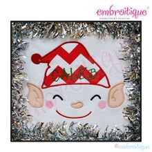 Elf Face 2 Applique - Large