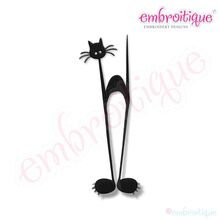 Halloween Tall Cat Embroidery Design
