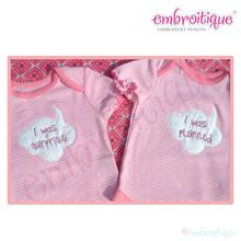 I was Planned and I was a Surprise Baby Twin Raw Edge Set