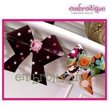 ITH Bow - Buttons and Bows Banner - make perfect bows in the hoop