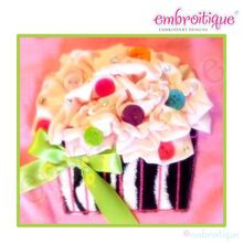 ITH Shabby Sweet Ruched Cupcake