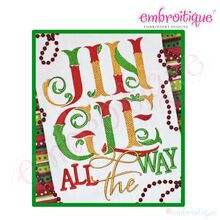 Jingle All the Way Holiday Embroidery Design - Small