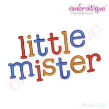 Little Mister Monogram Font Set  -  .5", 1", 1.5", 2", 2.5"