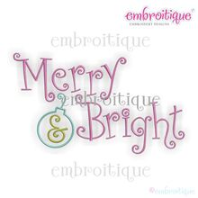 Merry and Bright Curly Whimsical Design